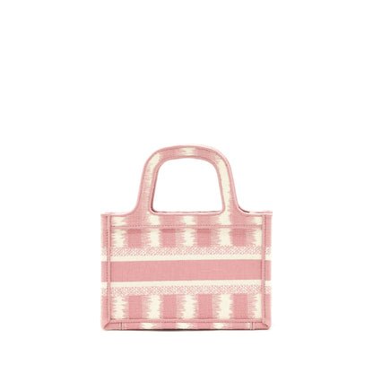 Dior Book Tote Mini Purse Pink/White Rovelle Bags