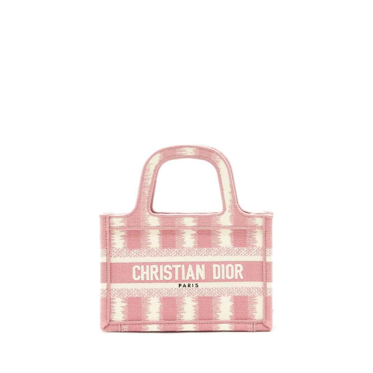 Dior Book Tote Mini Purse Pink/White Rovelle Bags