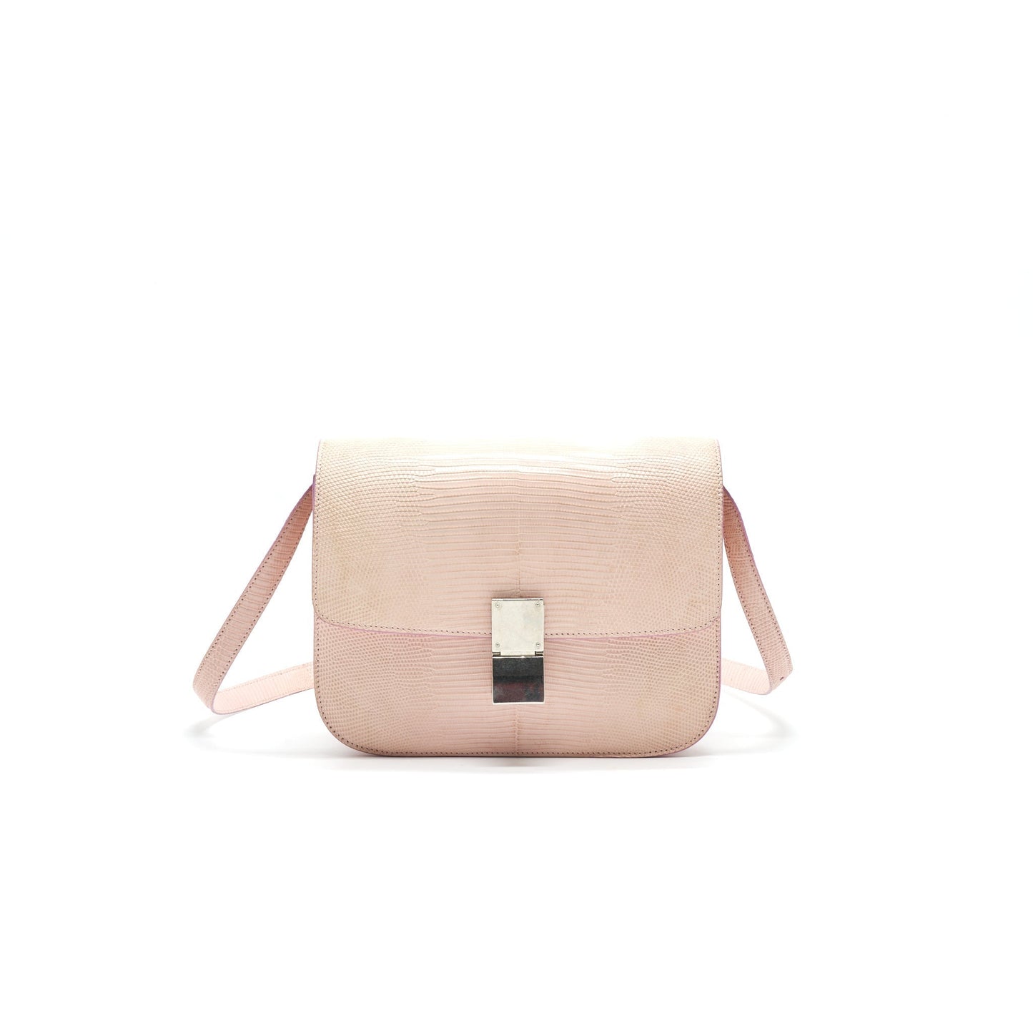 Celine Classic Purse in Lizard Light Pink