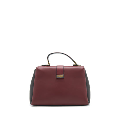 Bottega Veneta Piazza Top Handle Purse Burgundy