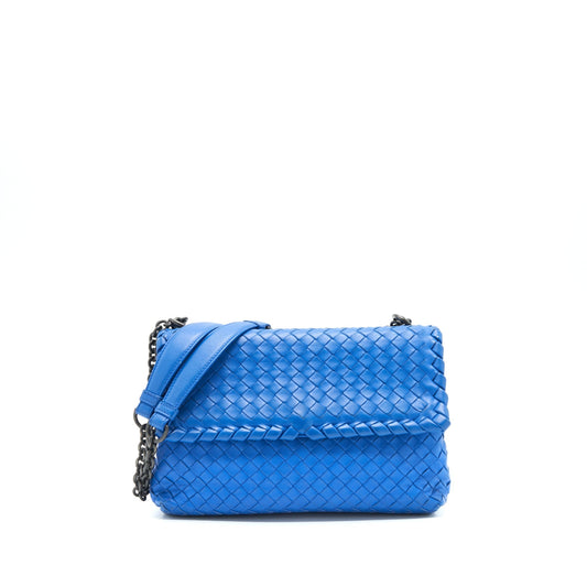 Bottega Veneta Olympia Purse Small Blue