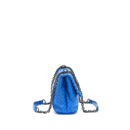 Bottega Veneta Olympia Purse Small Blue
