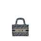Dior Mini Book Tote Blue Oblique Embroidery Rovelle Bags