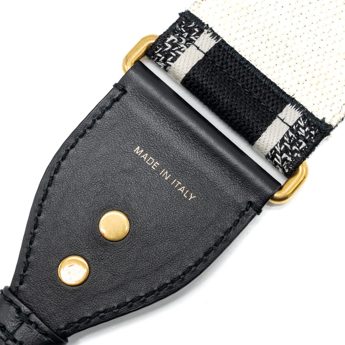 Dior Shoulder Strap Oblique Canvas Black Rovelle Bags