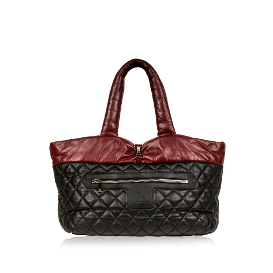 Chanel Shopping Tote Lambskin Black Tote Bag Lambskin Rovelle Bags