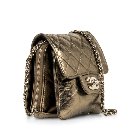 Chanel Metallic Crossbody Bag Calm Rovelle Bags