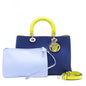 Dior Diorissimo tote Purse blue/multicoloured Rovelle Bags