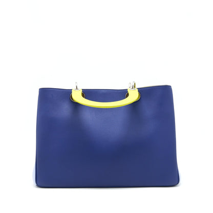 Dior Diorissimo tote Purse blue/multicoloured Rovelle Bags