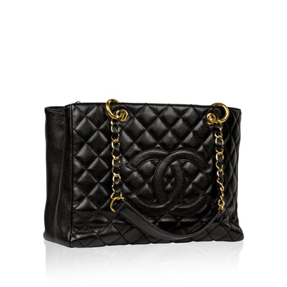 Chanel Timeless Caviar Black Tote Bag Style 12 Rovelle Bags