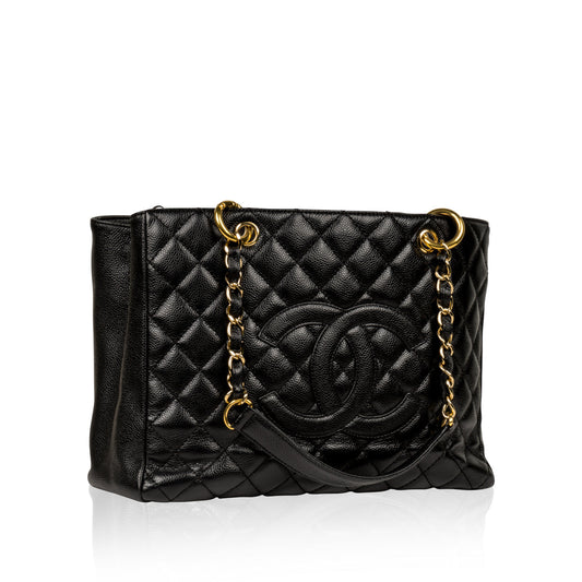 Chanel Timeless Caviar Black Tote Bag Style 12 Rovelle Bags
