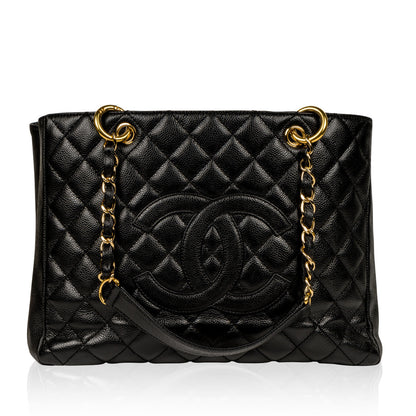 Chanel Timeless Caviar Black Tote Bag Style 12 Rovelle Bags