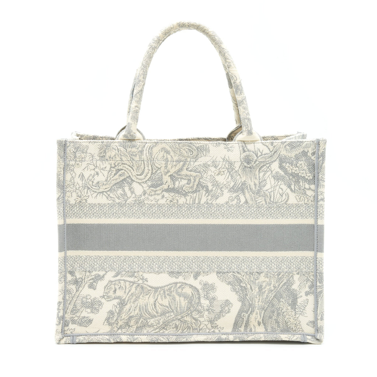 Dior Medium Dior Book Tote Grey Toile De Jouy Embroidery Rovelle Bags