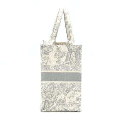 Dior Medium Dior Book Tote Grey Toile De Jouy Embroidery Rovelle Bags
