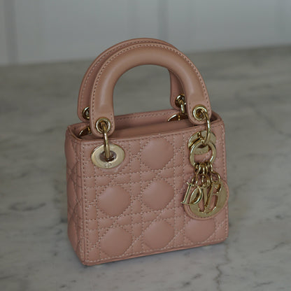 Dior Lady Dior Leather Handbag Handbag Rovelle Bags