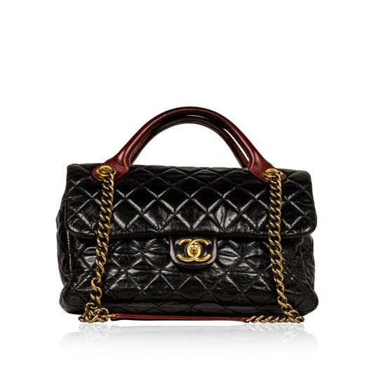 Chanel Timeless Leather Black Handbag Leather Rovelle Bags