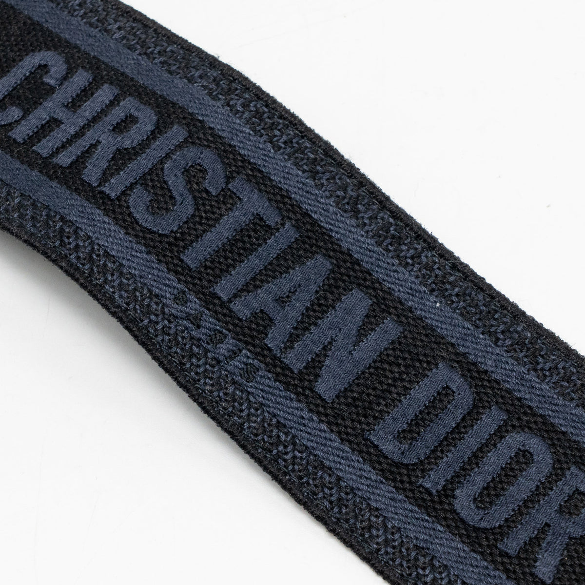 Dior Shoulder strap fabric / leather dark blue / black Rovelle Bags