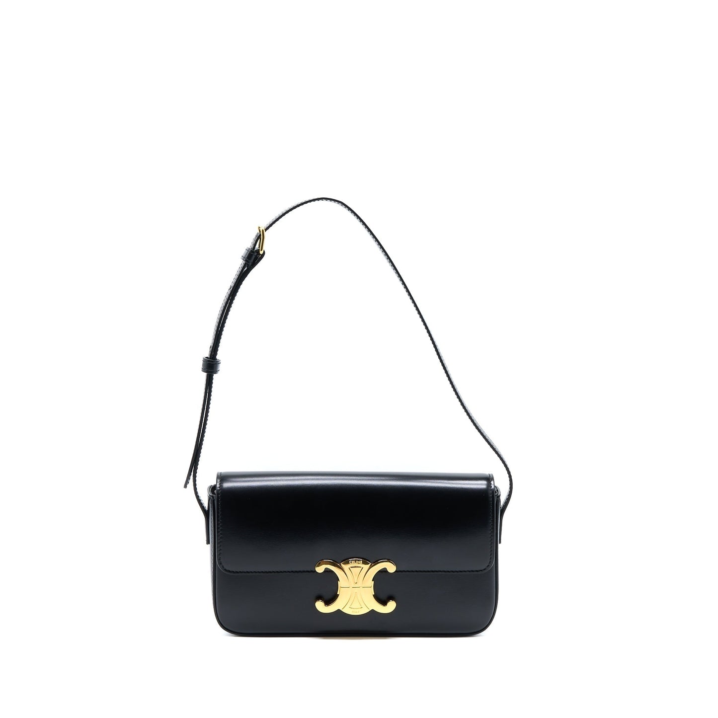 Celine Triomphe Mini Purse Calfskin Black