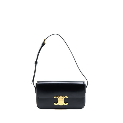 Celine Triomphe Mini Purse Calfskin Black