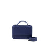 Bottega Veneta Top handle Crossbody Purse Navy Blue With Black Hardware