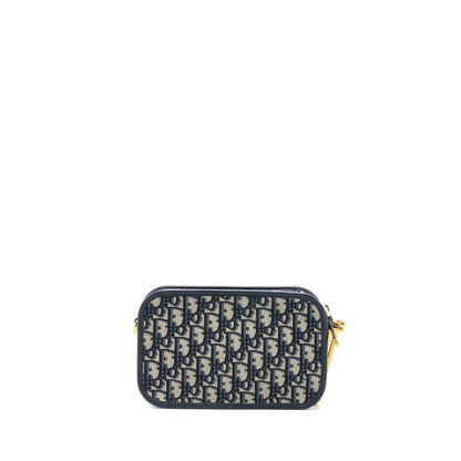 Dior Diorquake Pouch Blue Oblique Canvas With An Extra Strap Rovelle Bags