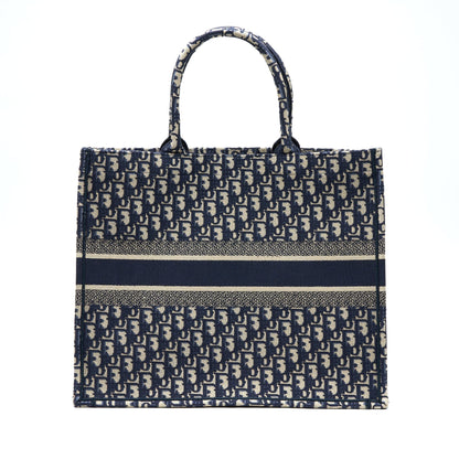 Dior Large Book Tote Blue Oblique Jacquard Rovelle Bags