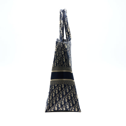 Dior Large Book Tote Blue Oblique Jacquard Rovelle Bags