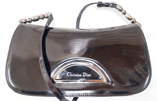 CHRISTIAN DIOR Black Maris Pearl Shoulder Bag Rovelle Bags