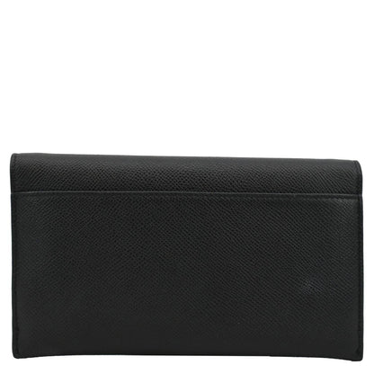 CHRISTIAN DIOR Long Saddle Leather Crossbody Chain Wallet Black Rovelle Bags