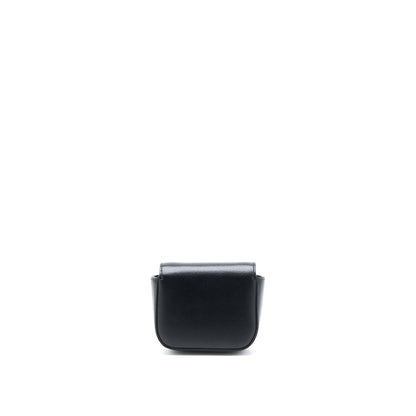 Celine Mini Triomphe in Shiny Calfskin Black