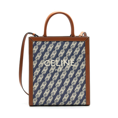 CELINE SMALL VERTICAL CABAS CELINE MAILLON TRIOMPHE JACQUARD CALFSKIN /