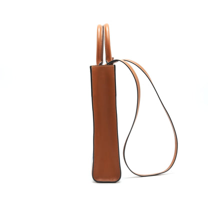 CELINE SMALL VERTICAL CABAS CELINE MAILLON TRIOMPHE JACQUARD CALFSKIN /