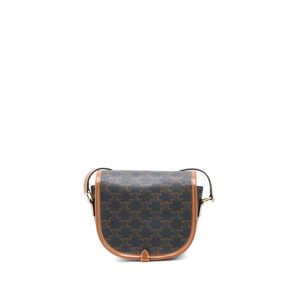 Celine Folco Medium Triomphe Canvas Purse