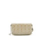 Dior Patent leather Wallet on Chain Light Grey Rovelle Bags