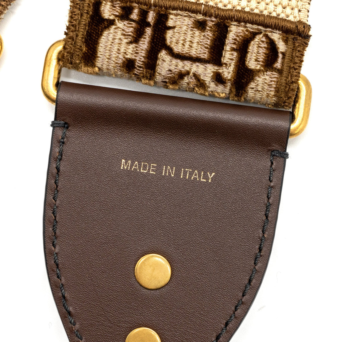 Dior shoulder strap canvas brown oblique Rovelle Bags