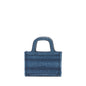 Dior Mini Book Tote Denim Blue Oblique Rovelle Bags
