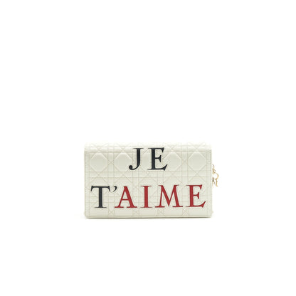 Dior J'adior love lady Dior Pouch with Chain Rovelle Bags