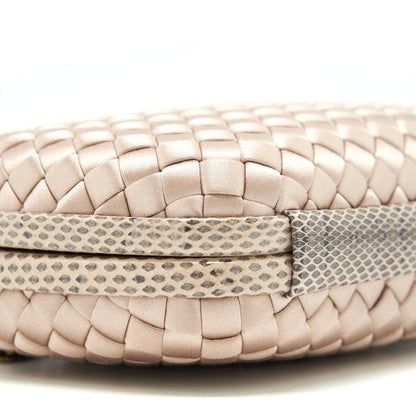 Bottega Veneta Stretch Knot Clutch Beige/ light brown