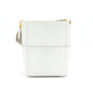 CELINE SANGLE BUCKET Purse WHITE