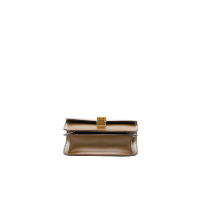 Celine Teen Classic Purse in Box Calfskin Camel Brushed