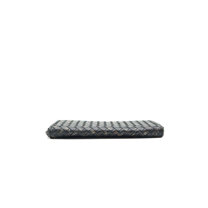 BOTTEGA VENETA -AROUND WALLET BLACK
