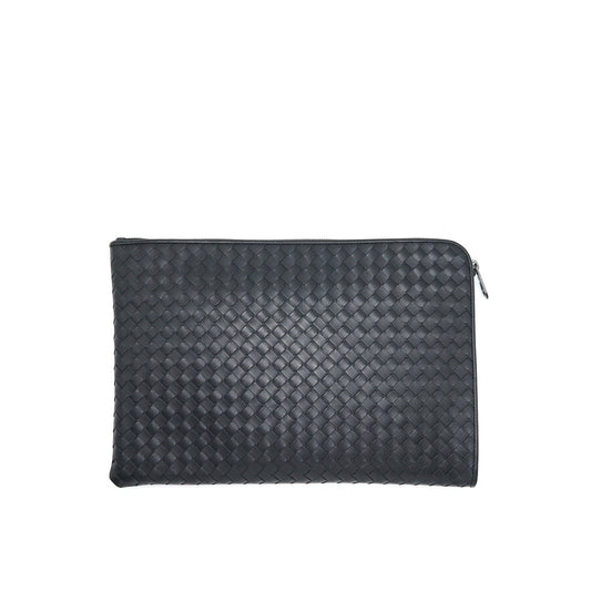 bottega Veneta Intrecciato weave small document case/ clutch