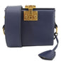 CHRISTIAN DIOR Dior Addict Lockbox Lambskin Leather Crossbody Bag Blue Rovelle Bags