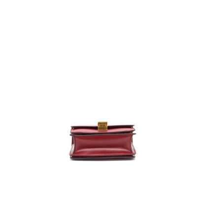 Celine small Classic Box Purse Red with