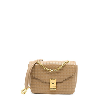 Celine C Purse Calfskin Light Camel