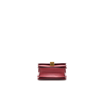 Celine Mini Box Calfskin Red