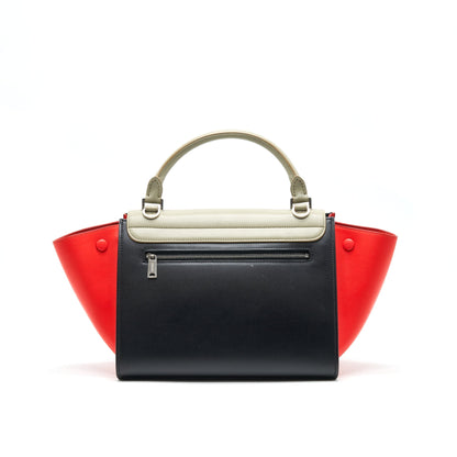 Celine Small Trapeze Purse Multi Color Grey/ Black/ Orange