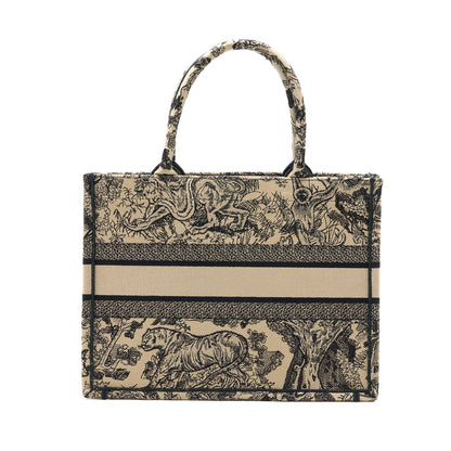 Dior Medium Dior Book Tote Toile De Joey Embroidery Beige Rovelle Bags
