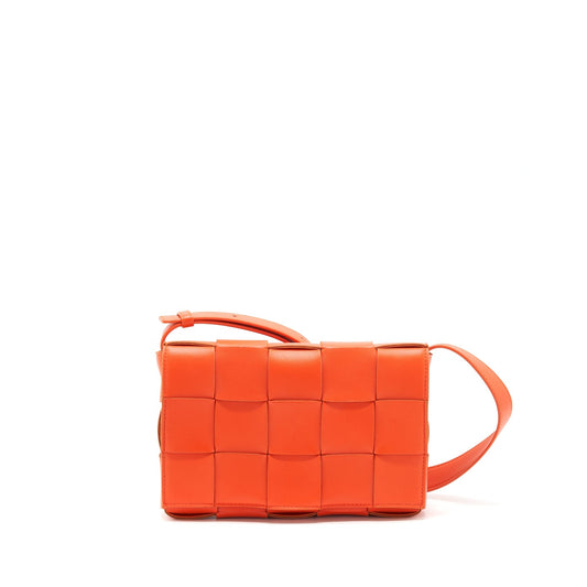 Bottega Veneta Cassette Purse Bright Orange