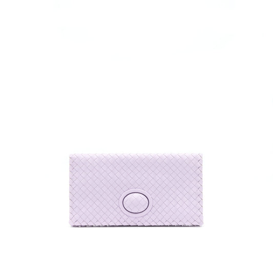 Bottega Veneta Fold Clutch Light Purple