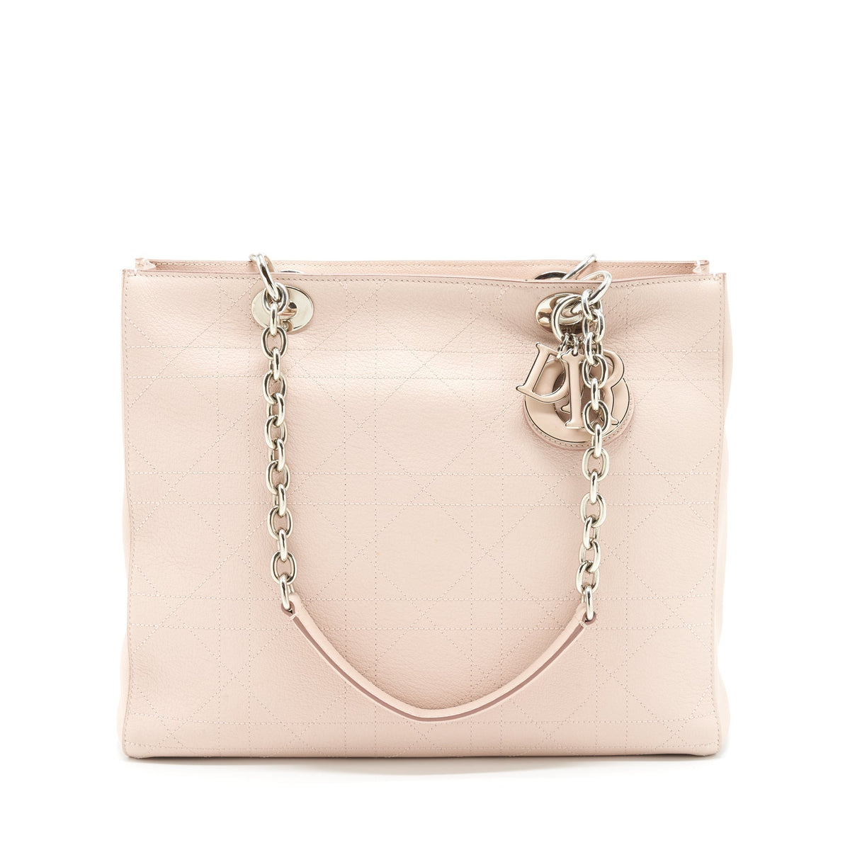 Dior Lady Dior Tote Purse Calfskin Light Beige Rovelle Bags